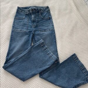 American Eagle Outfitters Blue Wide Leg Jeans